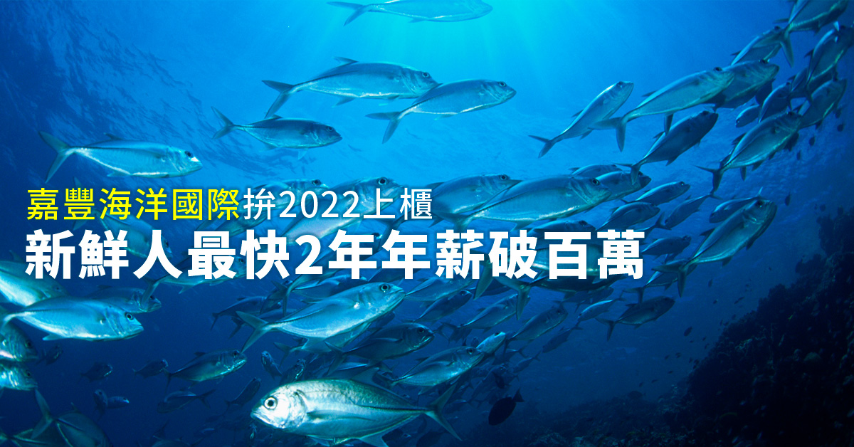 嘉豐海洋國際拚2022上櫃！新鮮人最快2年年薪破百萬