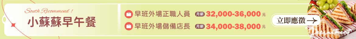 小蘇蘇早午餐人才招募